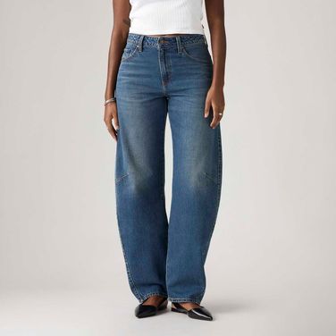 Calça Jeans Levi's® Baggy Dad Barrel Lavagem Escura