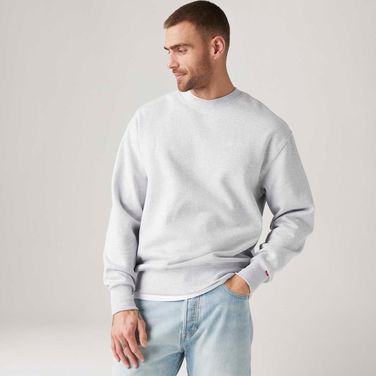Moletom Levi's® Authentic Crew Cinza