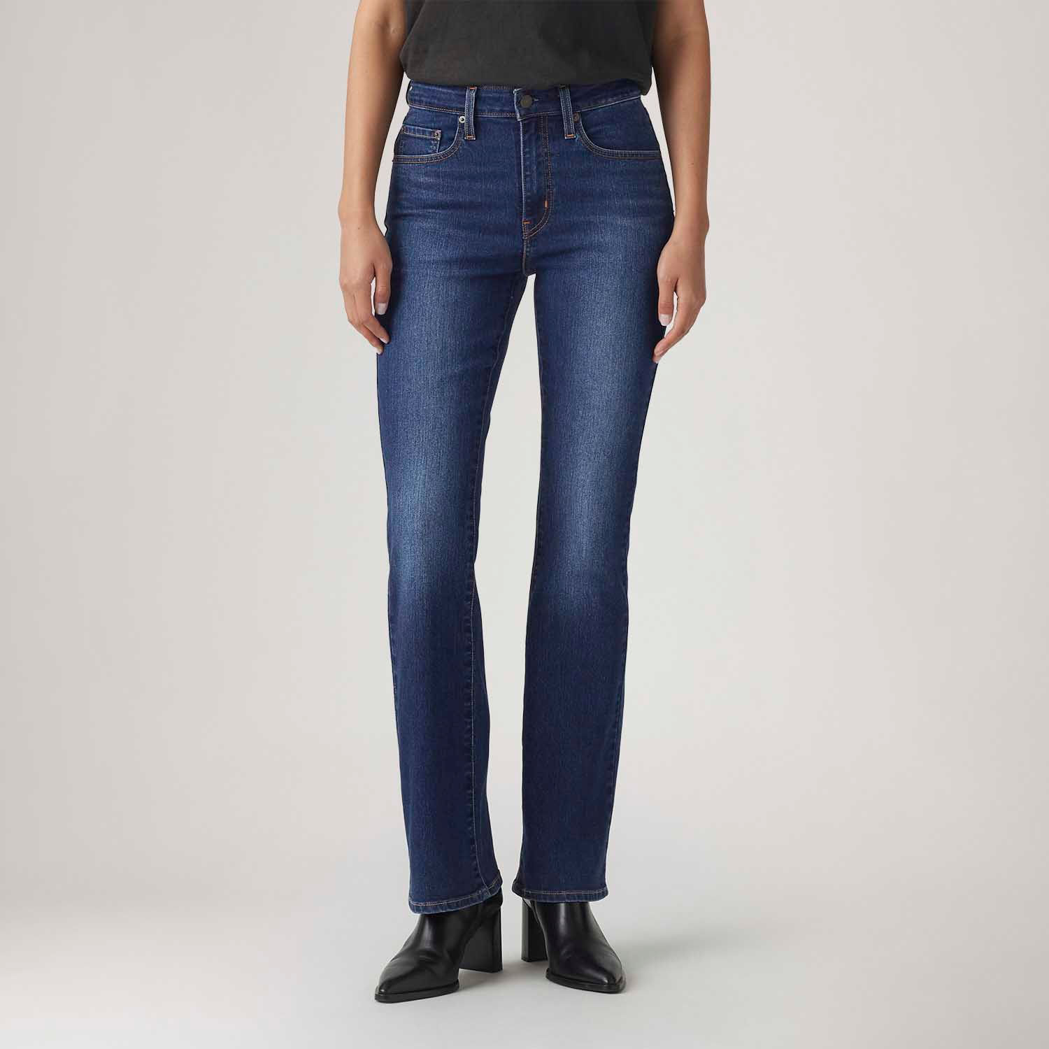 Calça Jeans Levi's® 725® High Rise Bootcut Lavagem Escura - Levi's