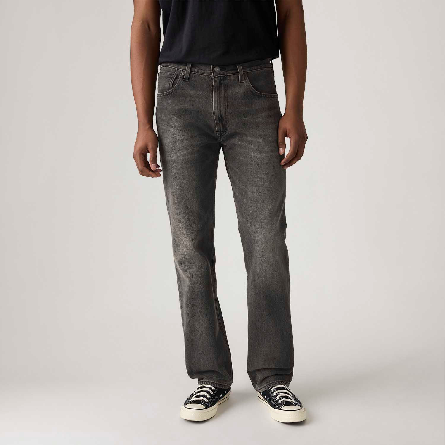 Calça Jeans Levi's® 555® Relaxed Straight Preta - Levi's® Brasil