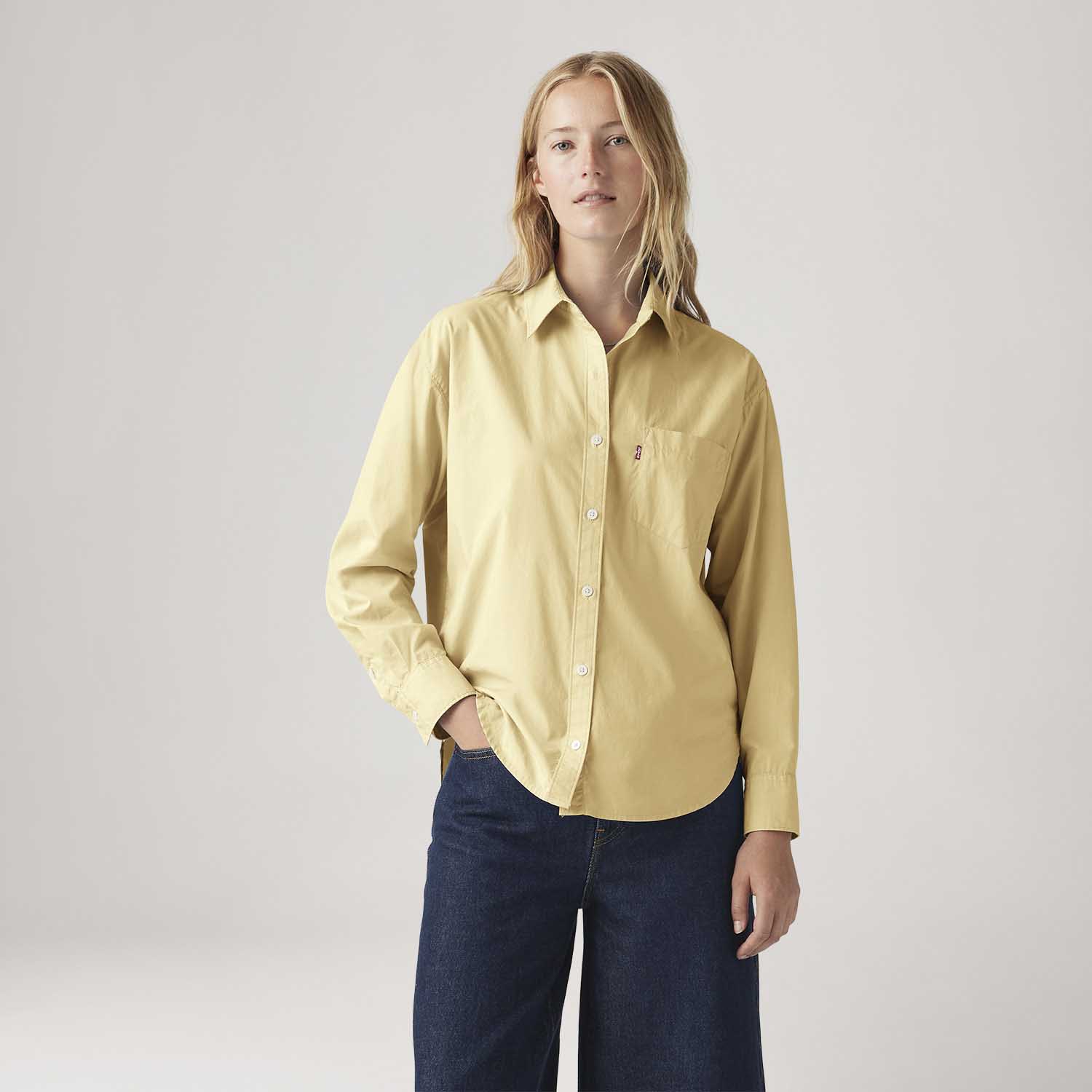 HERILL イエローシャツ Camisa Levi's® Harlie Boyfriend Amarela - Levi's® Brasil