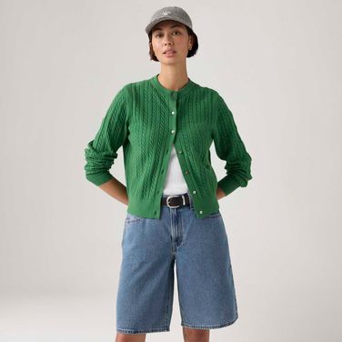 Cardigã Levi's® Super Soft Crewneck Verde