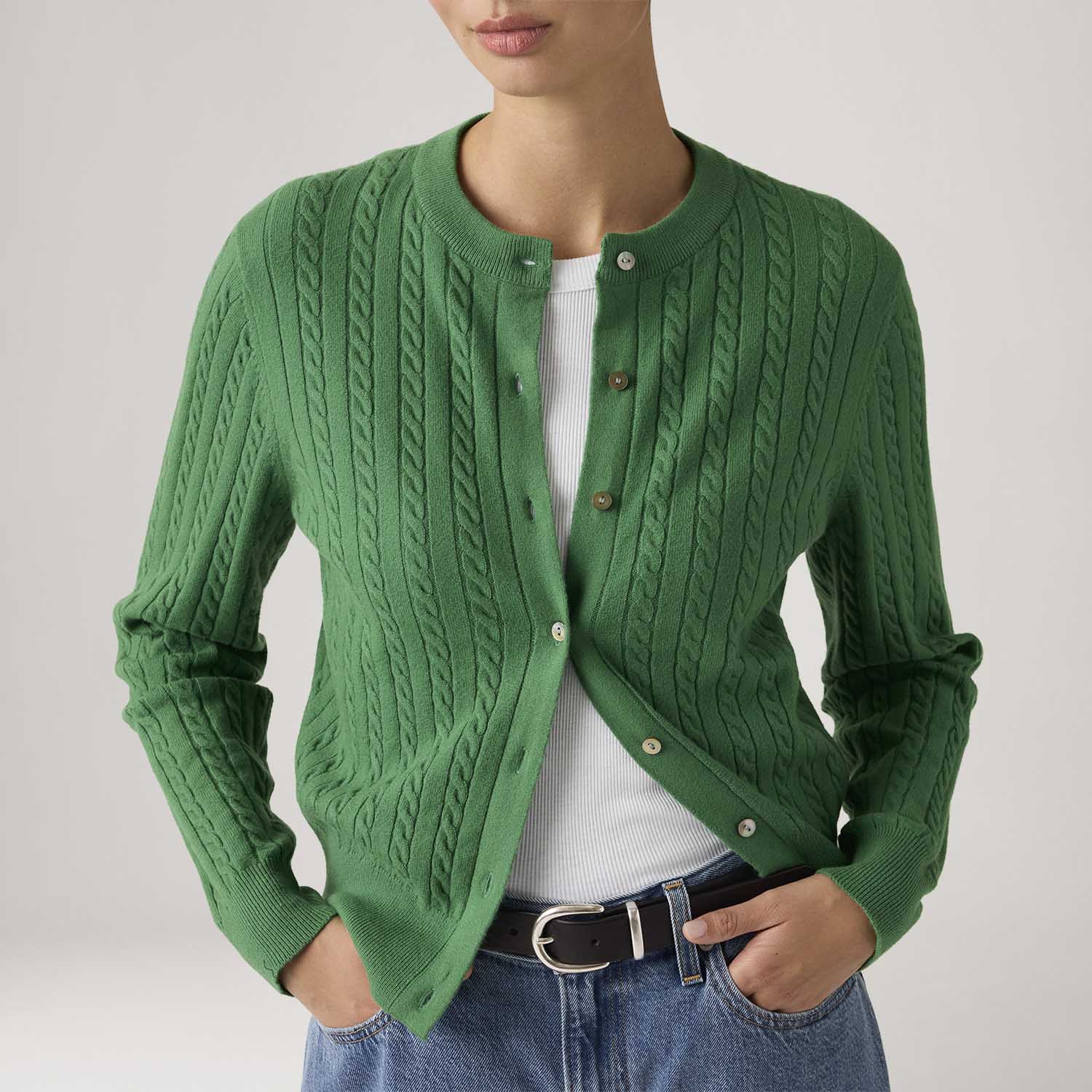 Cardigã Levi's® Super Soft Crewneck Verde | FastStore PDP