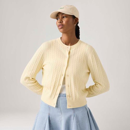 Cardigã Levi's® Super Soft Crewneck Amarelo