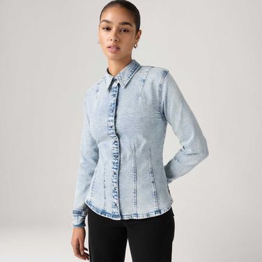 Camisa Levi's® Shaped Lavagem Média
