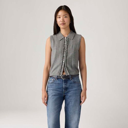 Colete Levi's® Super Soft Ruffle Cinza