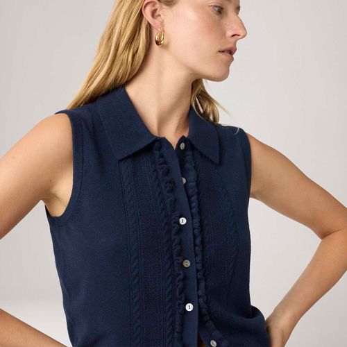 Colete Levi's® Super Soft Ruffle Azul