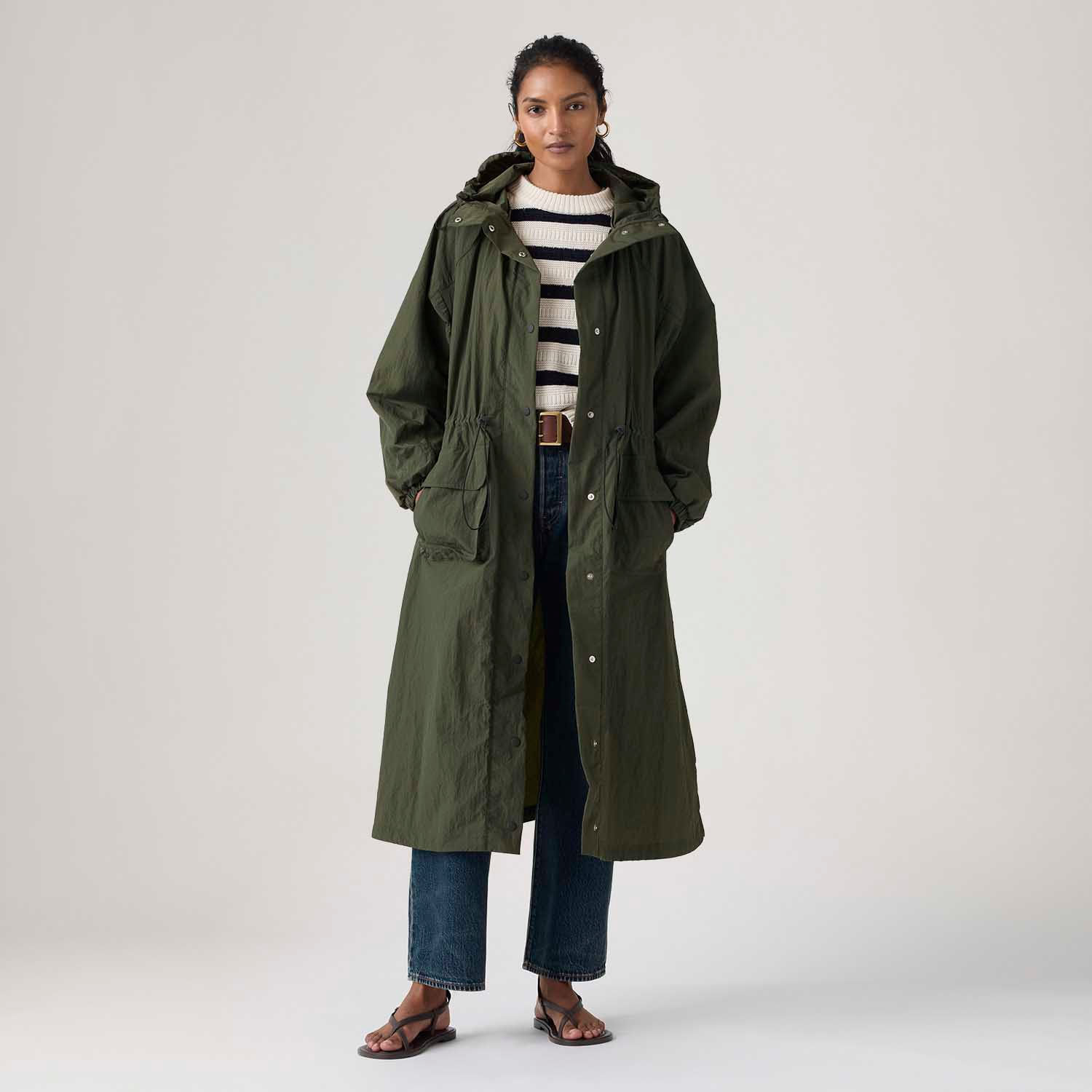 Trench Coat Levi's® Simone Bubble Parka Verde Escuro - Levi's® Brasil