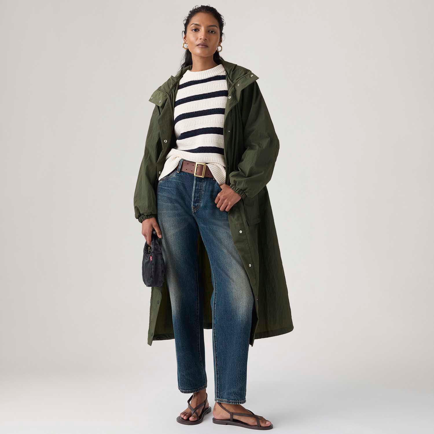 Trench Coat Levi's® Simone Bubble Parka Verde Escuro - Levi's® Brasil