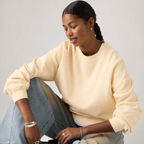 Moletom Levi's® Boxy Crew Neck Amarelo Claro