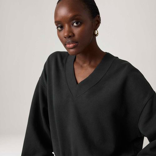 Suéter Levi's® V-Neck Fleece Preta