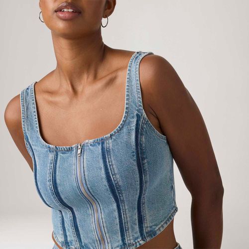 Regata Jeans Levi's® Seamed com Zíper Lavagem Média