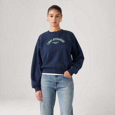 Moletom Levi's® Graphic Boxy Crewneck Azul