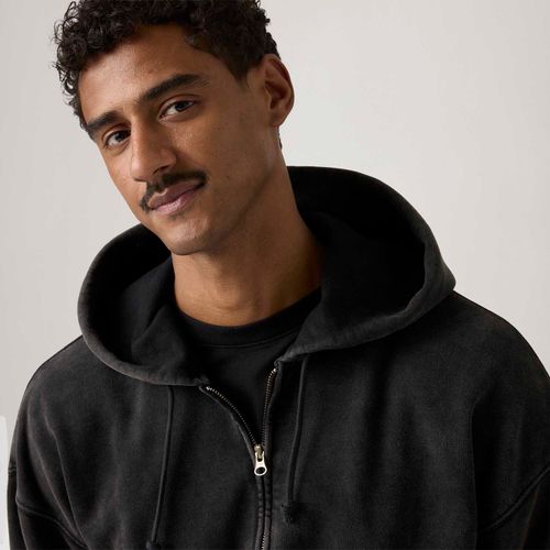 Moletom Levi's® Hayes Boxy com Capuz e Zíper Preto