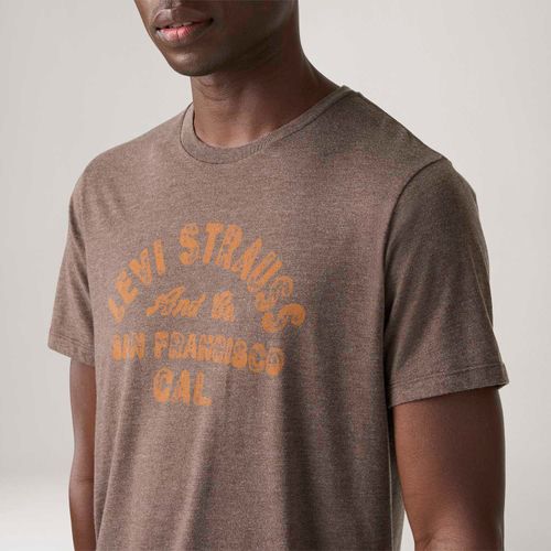 Camiseta Levi's® Graphic Crewneck Marrom