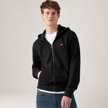 Moletom Levi's® The Original Housemark com Zíper e Capuz Preto