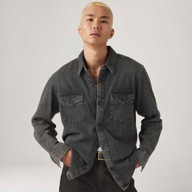 Camisa Jeans Levi's® Relaxed Western Preta