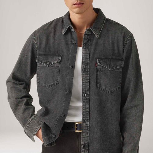 Camisa Jeans Levi's® Relaxed Western Preta