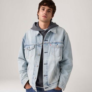 Jaqueta Jeans Levi's® Relaxed Trucker Lavagem Clara