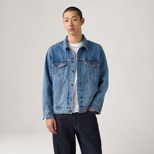 Jaqueta Jeans Levi's® Relaxed Trucker Lavagem Média