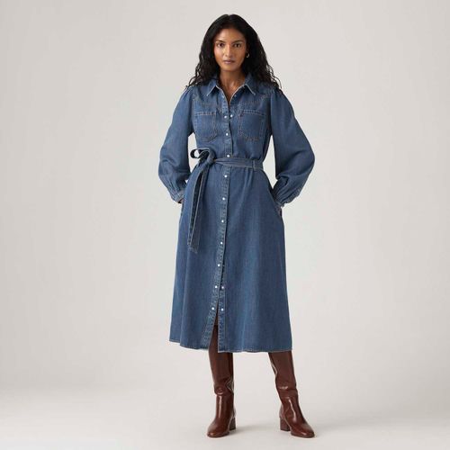 Vestido Jeans Levi's® Journey Maxi Lavagem Média