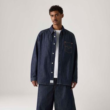 Camisa Levi's® X Jordan Overshirt Lavagem Escura