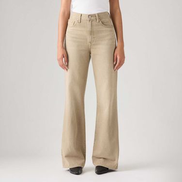 Calça Jeans Levi's® Ribcage Wide Leg Bege
