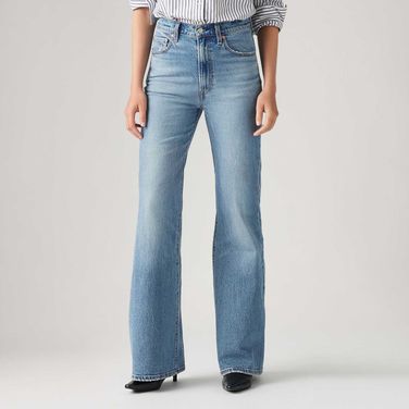 Calça Jeans Levi's® Ribcage Bells Lavagem Clara