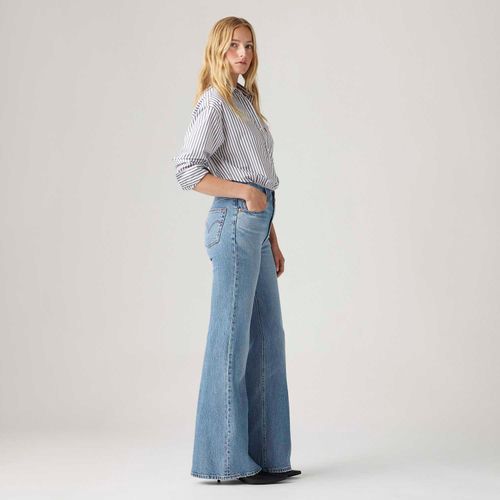 Calça Jeans Levi's® Ribcage Bells Lavagem Clara