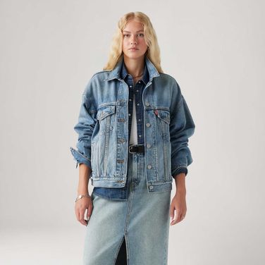 Jaqueta Jeans Levi's® 90'S Trucker Lavagem Clara