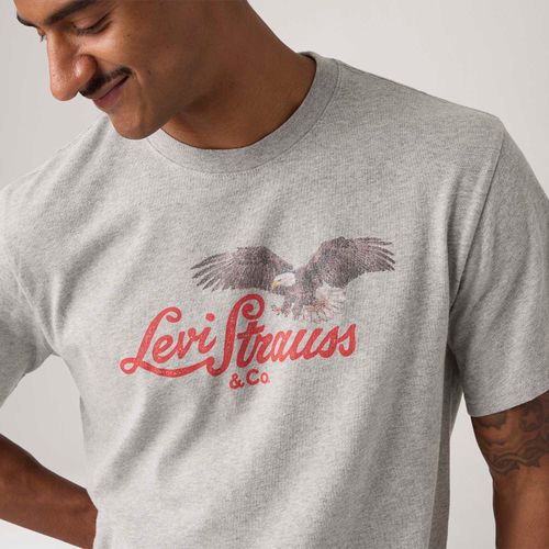 Camiseta Levi's® Graphic Cinza Manga Curta