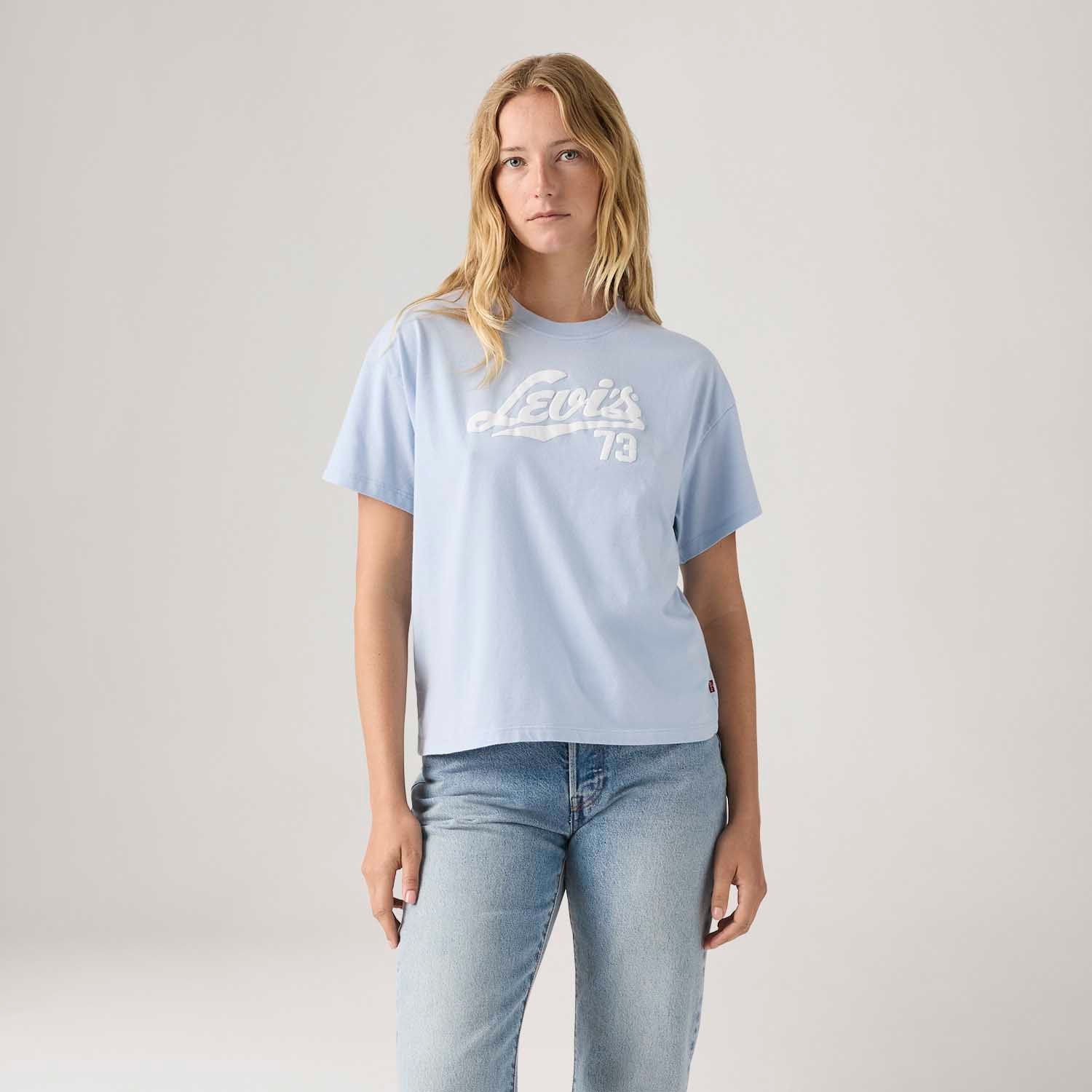 じぃ‼️ Camiseta Levi's® Graphic Anyday Azul Manga Curta - Levi's® Brasil