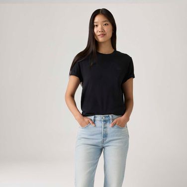Camiseta Levi's® Favorite Cotton HM Preta Manga Curta