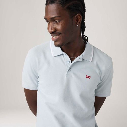 Polo Levi's® Housemark Azul Manga Curta