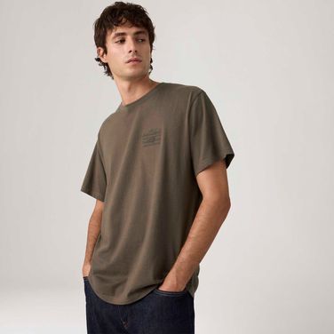 Camiseta Levi's® Graphic Marrom Manga Curta