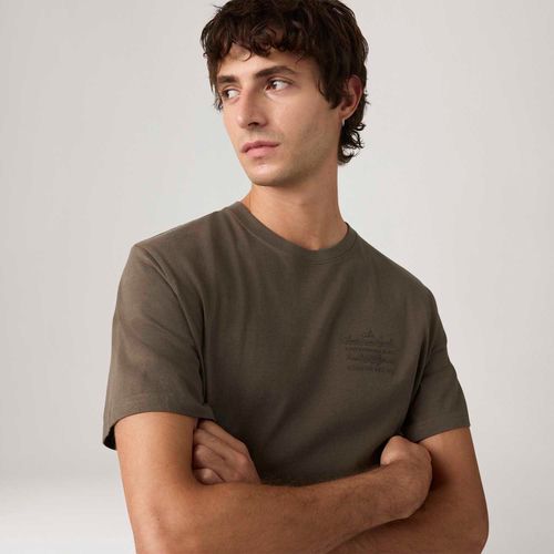 Camiseta Levi's® Graphic Marrom Manga Curta