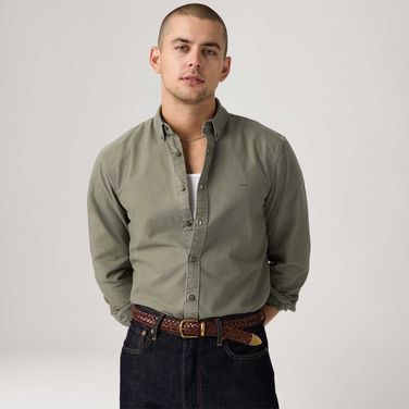 Camisa Levi's® Authentic Button Down Verde Manga Longa