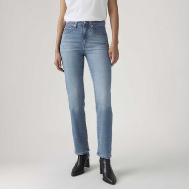 Calça Jeans Levi's® 724® High Rise Straight Lavagem Clara