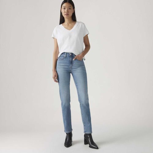 Calça Jeans Levi's® 724® High Rise Straight Lavagem Clara
