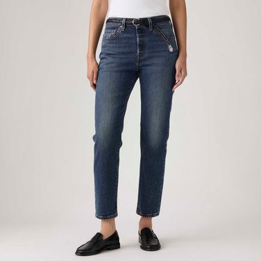Calça Jeans Levi's® 501® Crop Lavagem Média