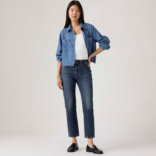 Calça Jeans Levi's® 501® Crop Lavagem Média