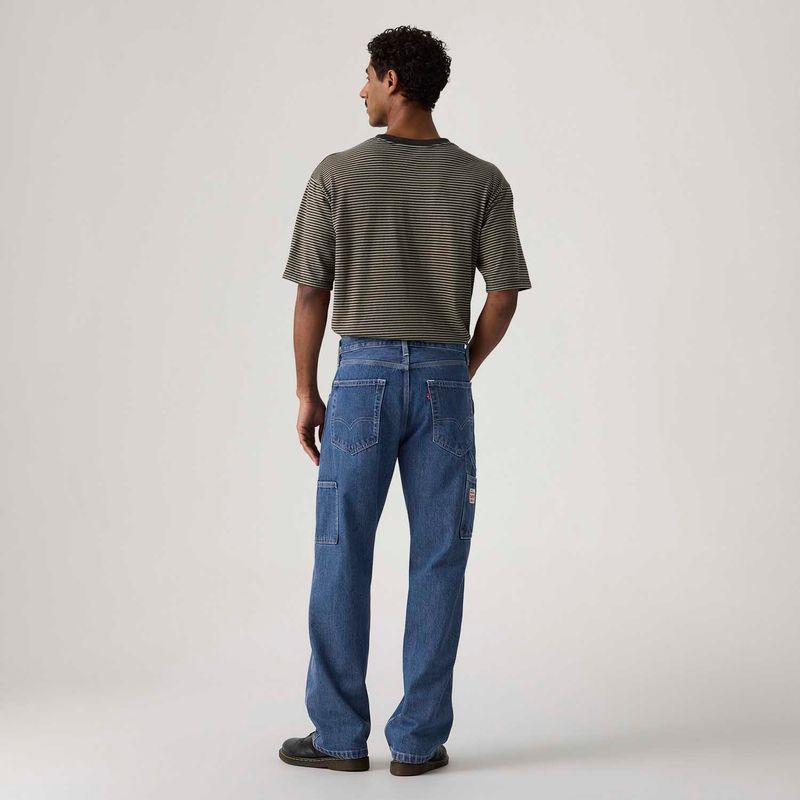 エル Calça Jeans Levi's® 568® Loose Straight Carpenter Lavagem Média