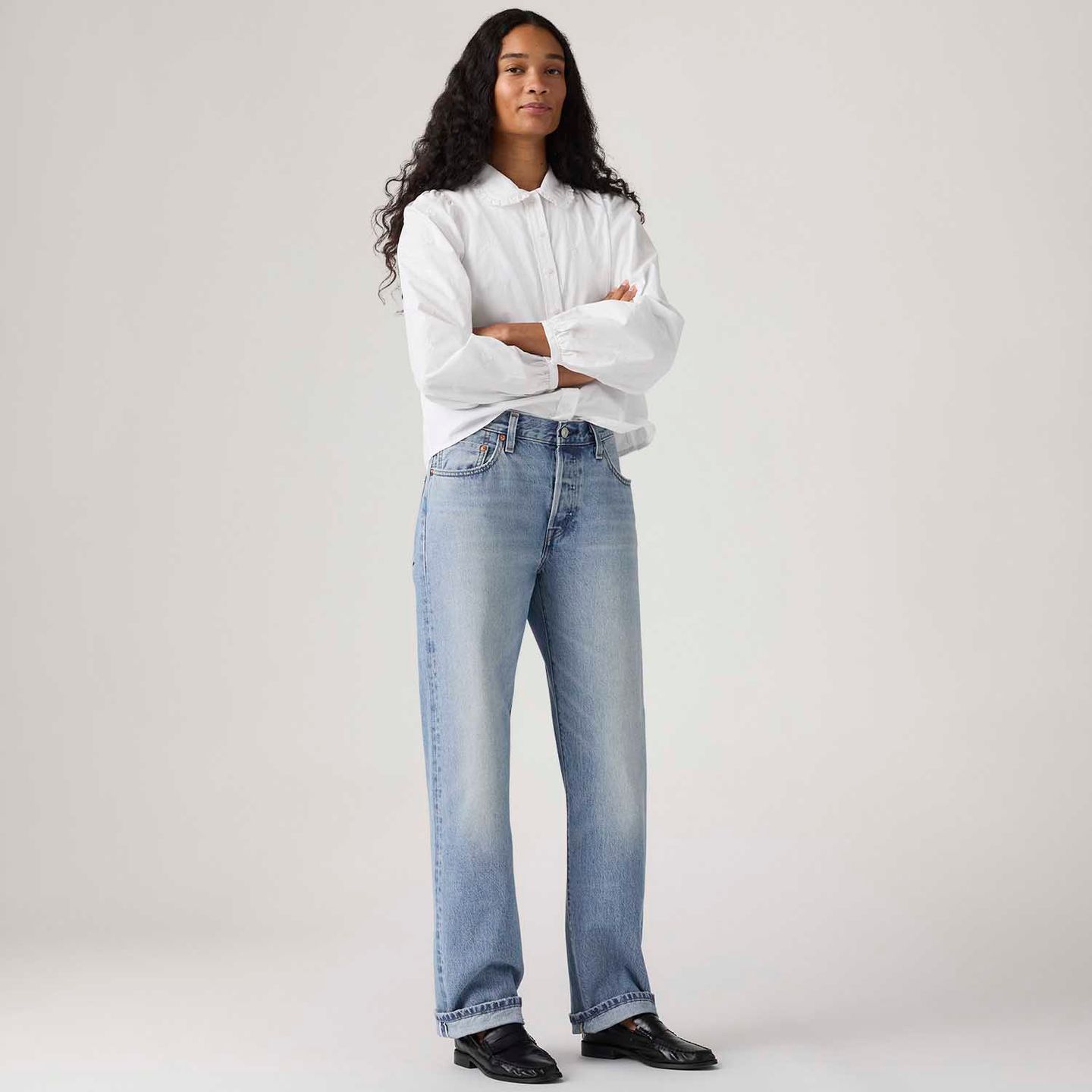 Calça Jeans Levi's® 501® '90s Lavagem Clara - Levi's® Brasil