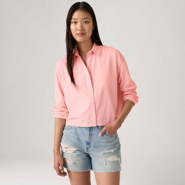 Camisa Levi's® Cropped Harlie Rosa