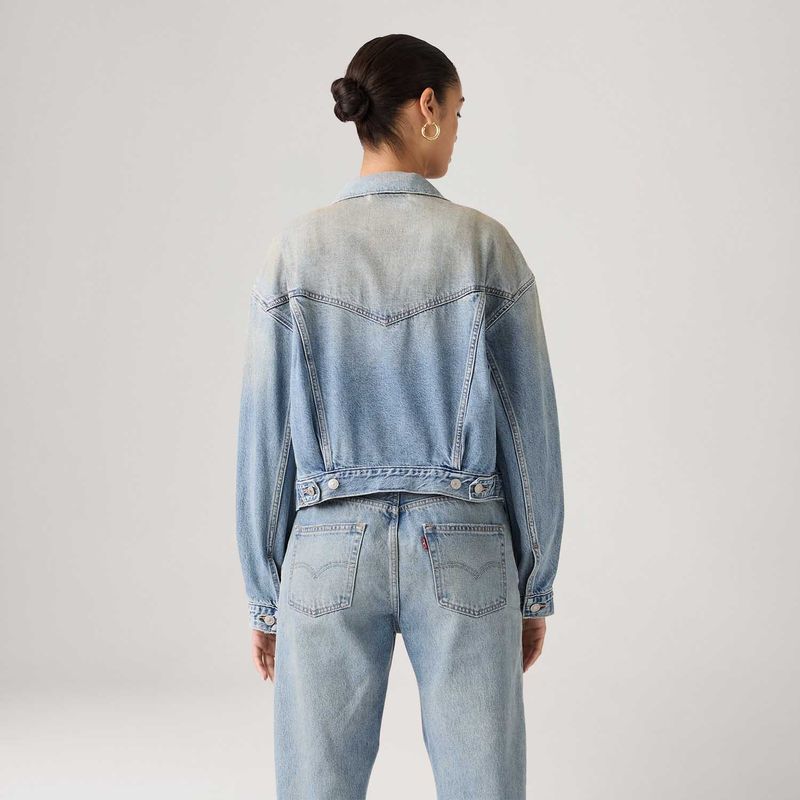 Jaqueta Jeans Levi's® Trucker 90's Shrunken Lavagem Média - Levi's