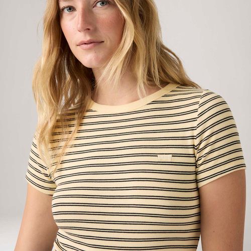 Camiseta Levi's® Hayes Off White Manga Curta