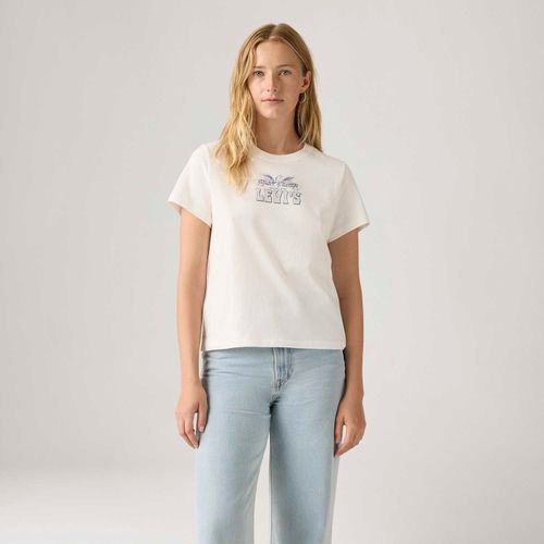 Camiseta Levi's® Graphic Favorite Manga Curta Off White