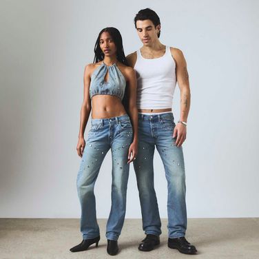 Calça Jeans Levi's® 501® Pride Road Worn Lavagem Média