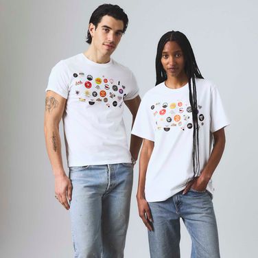 Camiseta Levi's® Community Manga Curta Branca