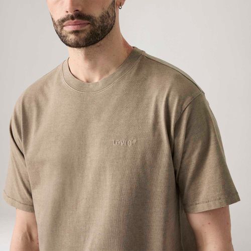Camiseta Levi's® Red Tab Vintage Manga Curta Marrom